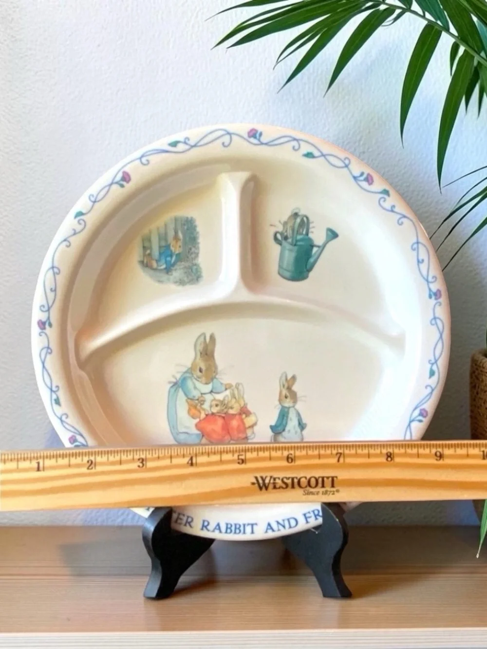 Peter Rabbit & Friends Melamine Plate Vintage Eden Beatrix Potter Plate